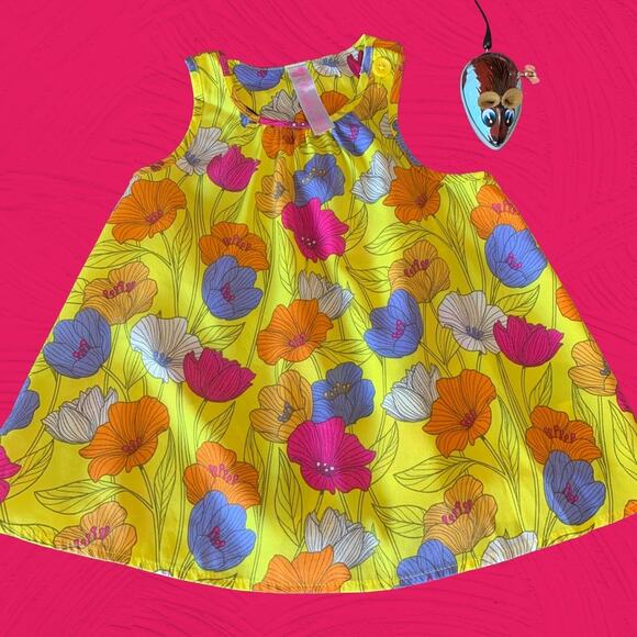 ✨- New Bundle Girls 3T bright flower Top and Candy Stripe leggings Priced f… - Picture 2 of 12